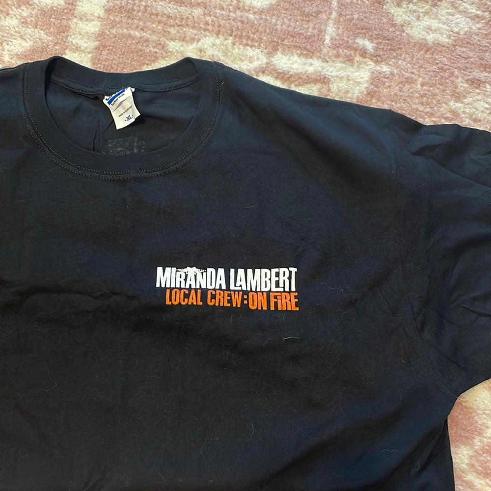 Vintage Miranda Lambert tour crew shirt